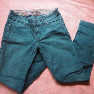 Straightleg Teal Prana Size 6 Corduroys